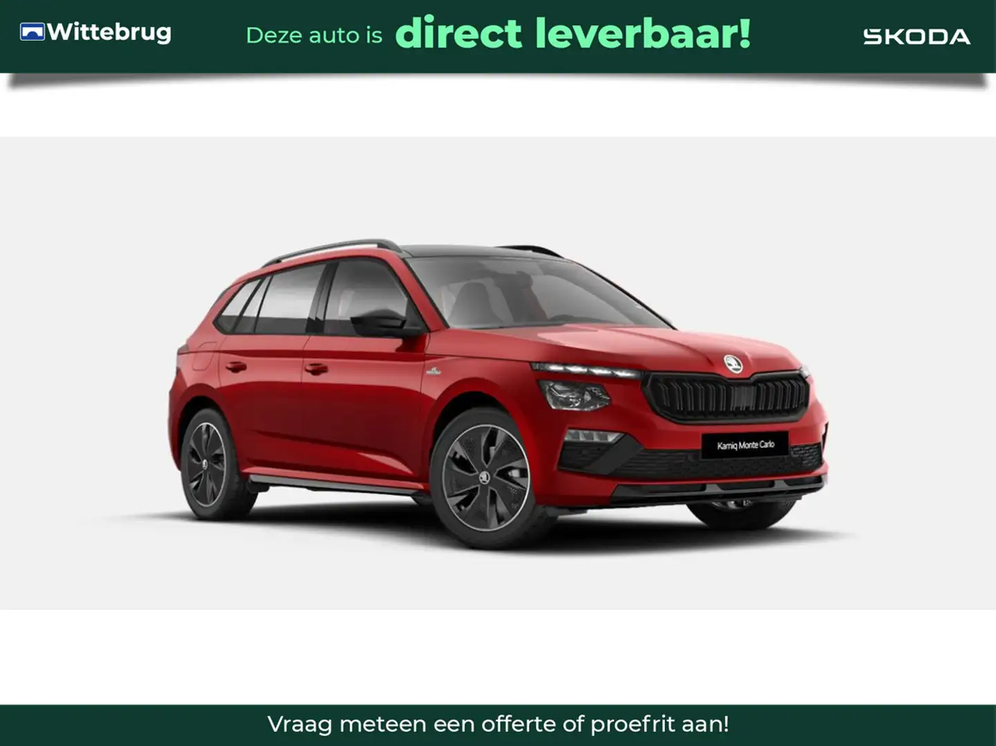 Skoda Kamiq 1.0 TSI Monte Carlo Rood - 1