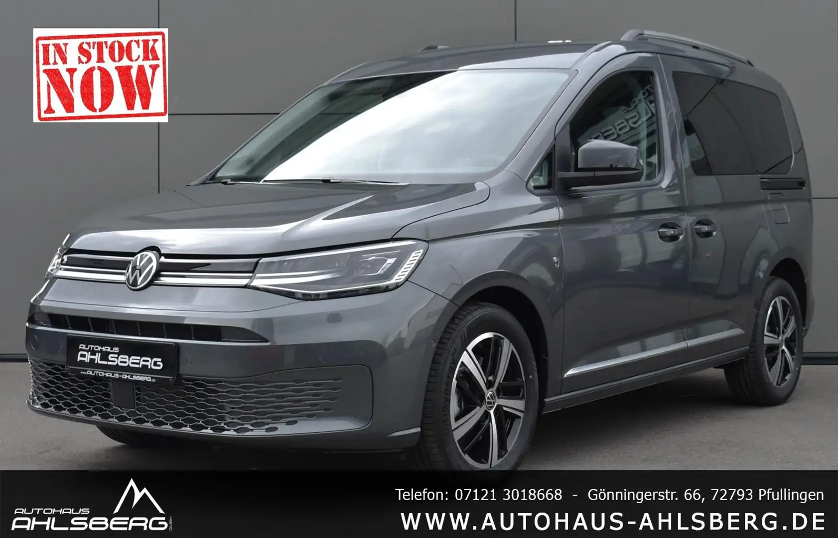 Volkswagen Caddy TDI STYLE EDI. STANDH./LEDER/LED/5 J.GARANTIE Grau - 1