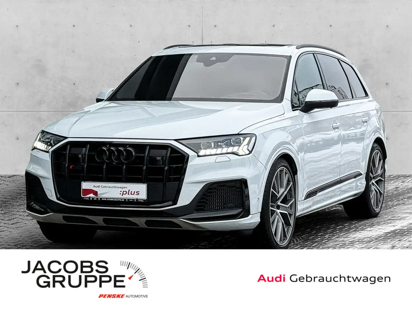 Audi SQ7 4.0 TFSI Black+/Matrix/HuD/Pano/B&O-3D/STHZ Weiß - 1