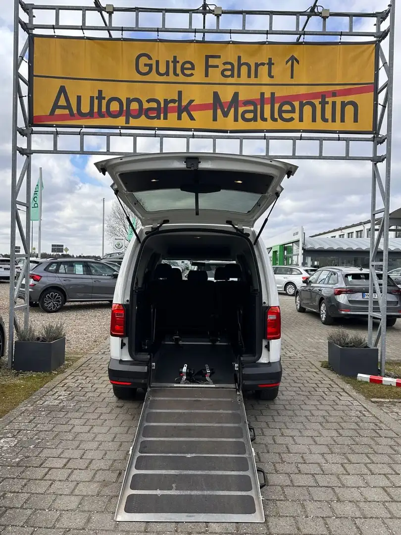 Volkswagen Caddy PKW Maxi*ROLLSTUHLRAMPE*STANDHEIZUNG*KLIMA Weiß - 1