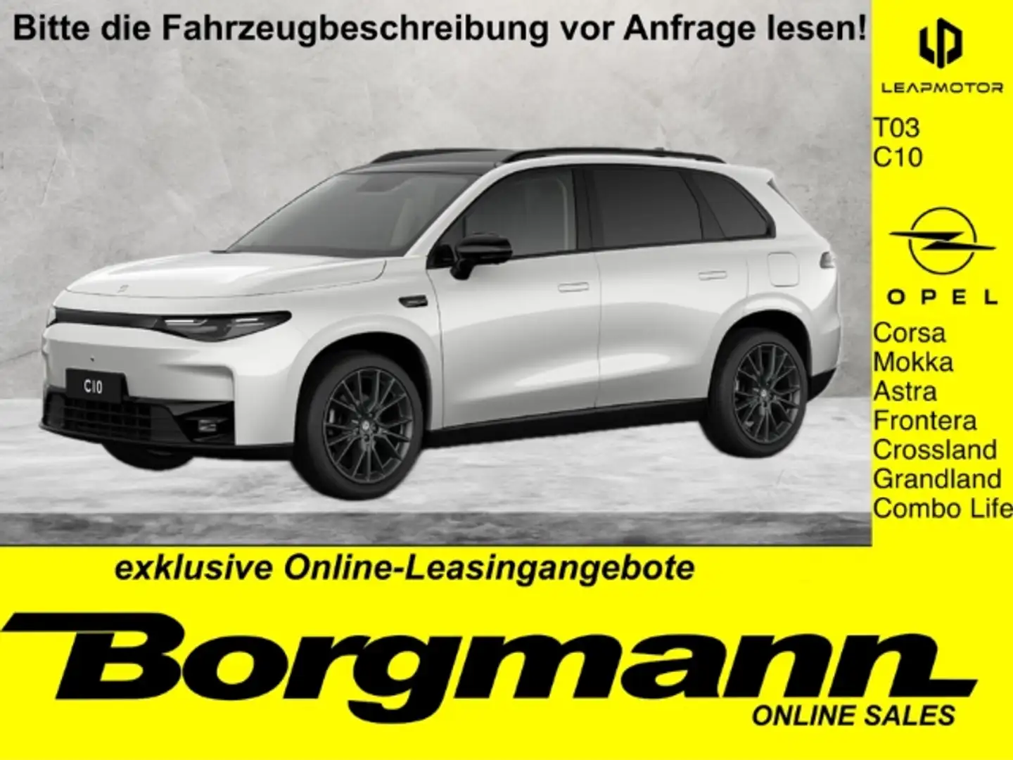 Leapmotor C10 Design NAVI Panorama 20 Zoll Alb - 1