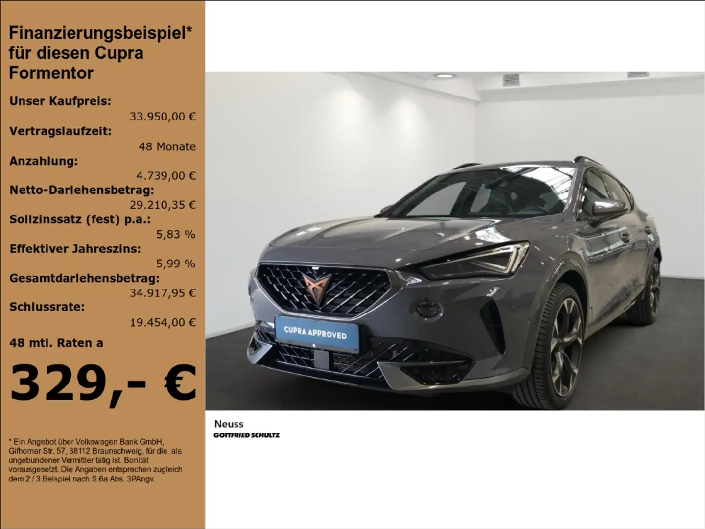 CUPRA Formentor VZ DSG AHK NAVI SITZHEIZUNG LED FULL-LINK Grigio - 1