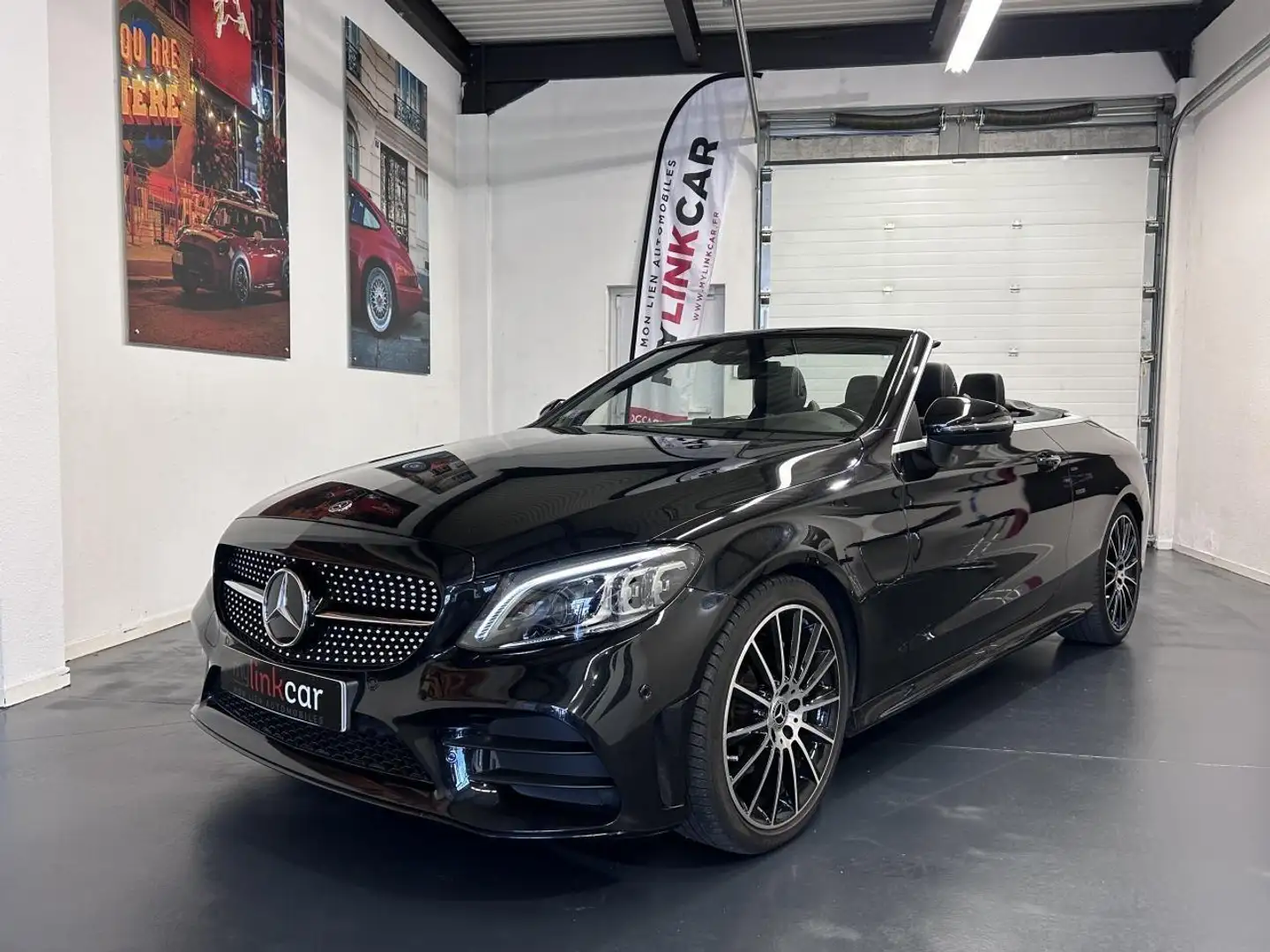 Mercedes-Benz C 200 Cabriolet C 200 AMG Line BVA 9G-Tronic Schwarz - 1