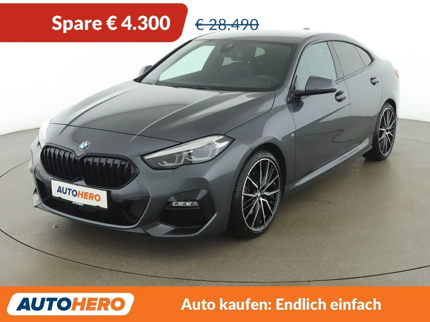 BMW 218 218i Gran Coupe M Sport Aut. *LED*TEMPO*NAVI*PDC* Grau - 1