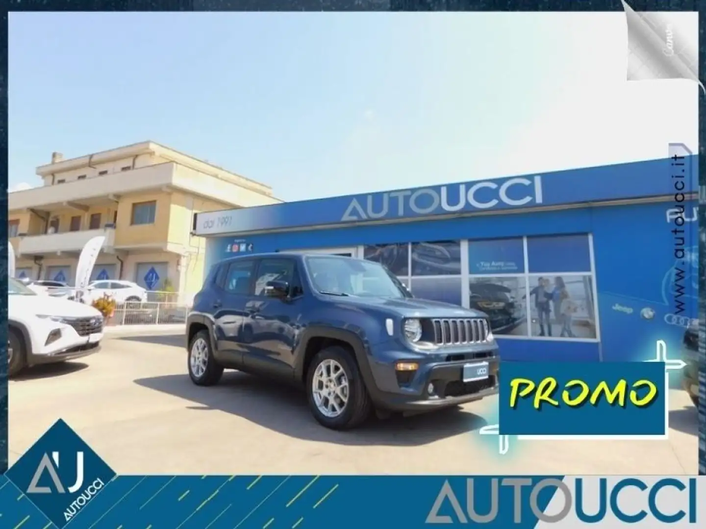 Jeep Renegade 1.6 Mjt 130 CV Limited Blauw - 1