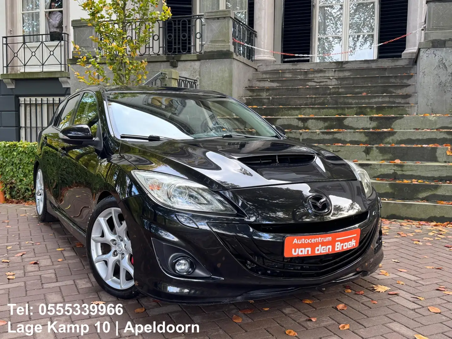 Mazda 3 2.3 DiSi Turbo MPS 260Pk Xenon Navi Climate Cruise Zwart - 2