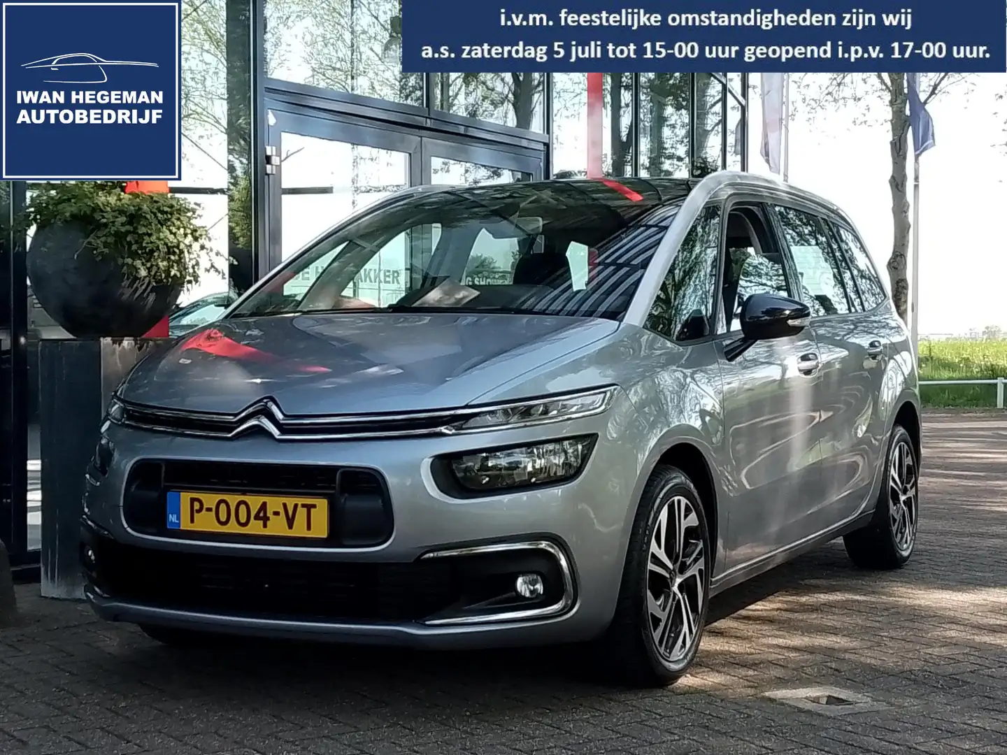 Citroen Grand C4 SpaceTourer 1.2 PureTech Business 7 persoons AUTOMAAT | Navi | Grijs - 1