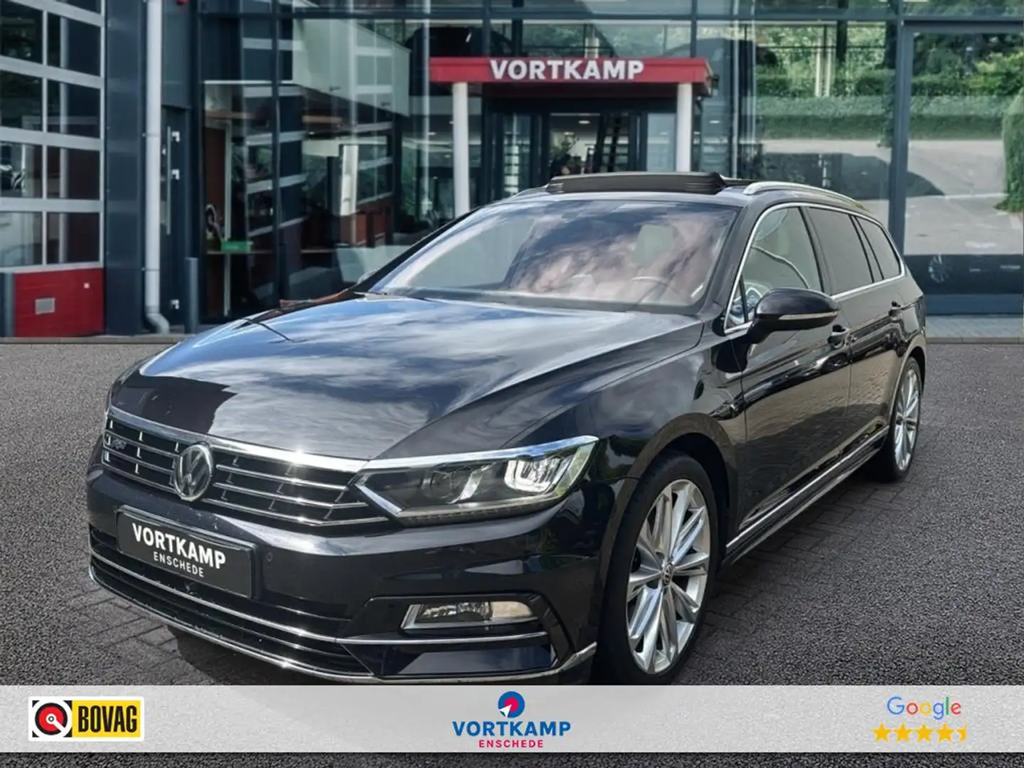 Volkswagen Passat 1.8 TSI DSG R-LINE PANO-DAK/TREKHAAK/360-CAMERA/LE Zwart - 1