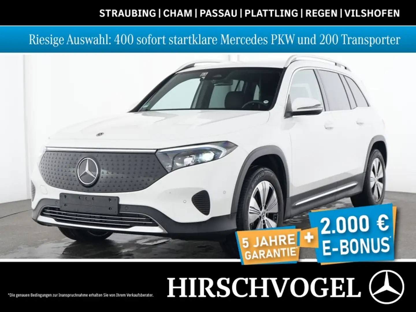 Mercedes-Benz EQB 300 4M Progressive+AHK+DISTRON+Memory-P.+LED Weiß - 1