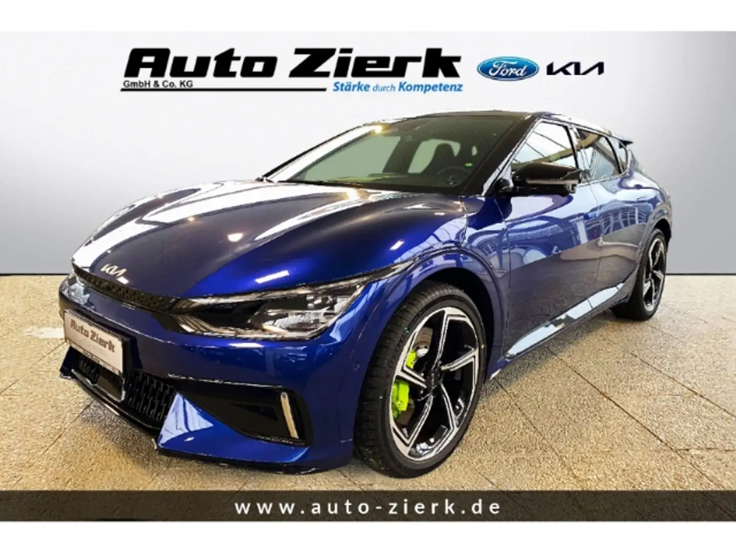 Kia EV6 GT 4WD Elektro 77kW NAVI LED ACC HUD PANO Blau - 1