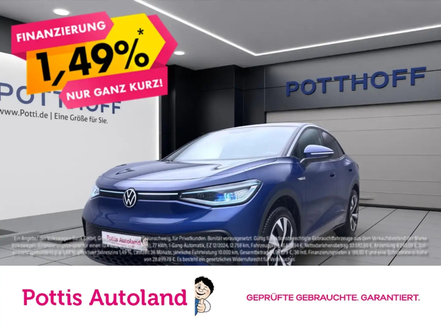 Volkswagen ID.5 PRO AHK NAVI IQ.LIGHT ACC Blau - 1