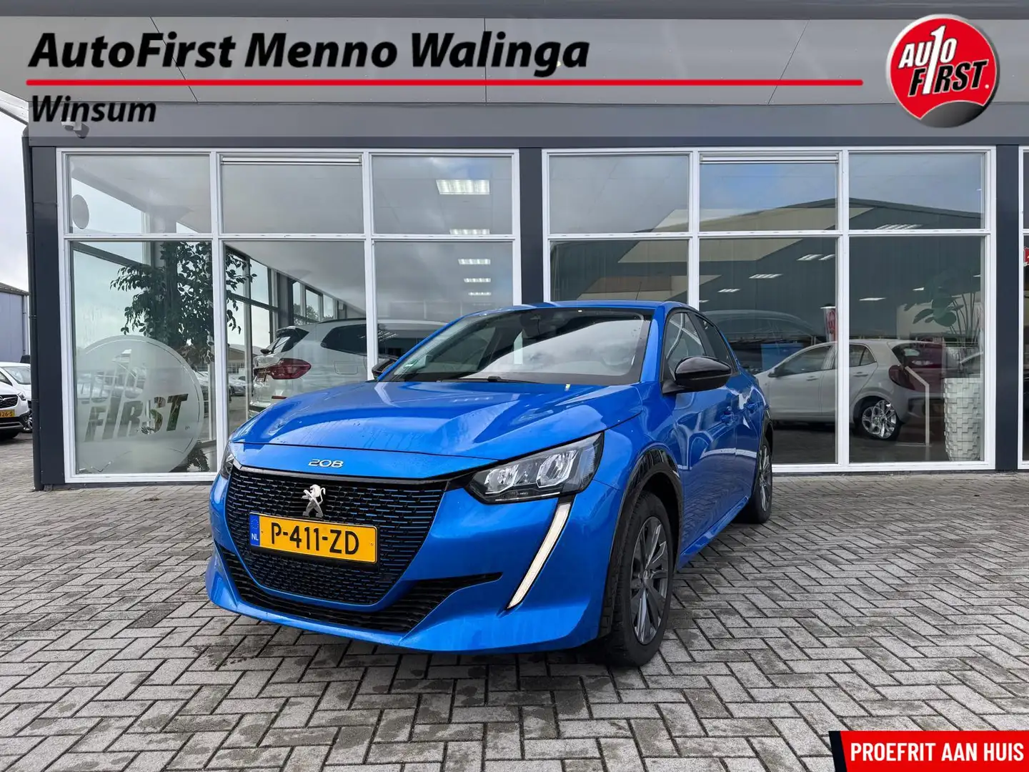 Peugeot e-208 EV Active Pack 50 kWh|Airco|CruiseControl|Apple Ca Blau - 1