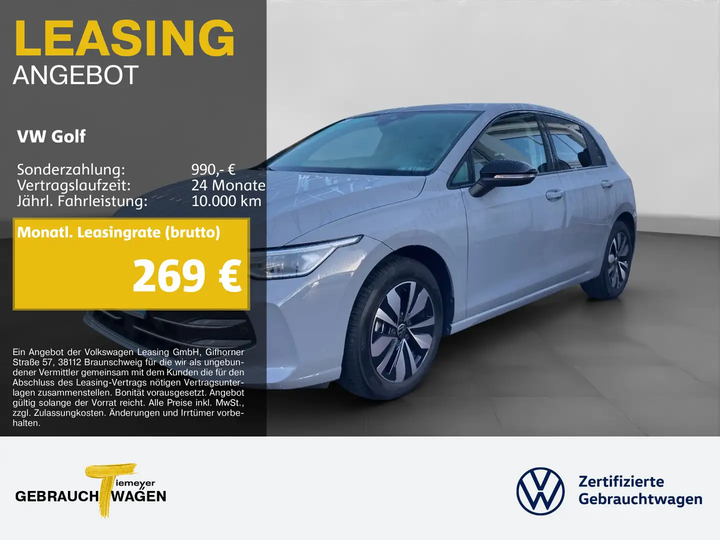 Volkswagen Golf 2.0 TDI DSG GOAL LED+ NAVI KAMERA AHK Grau - 1