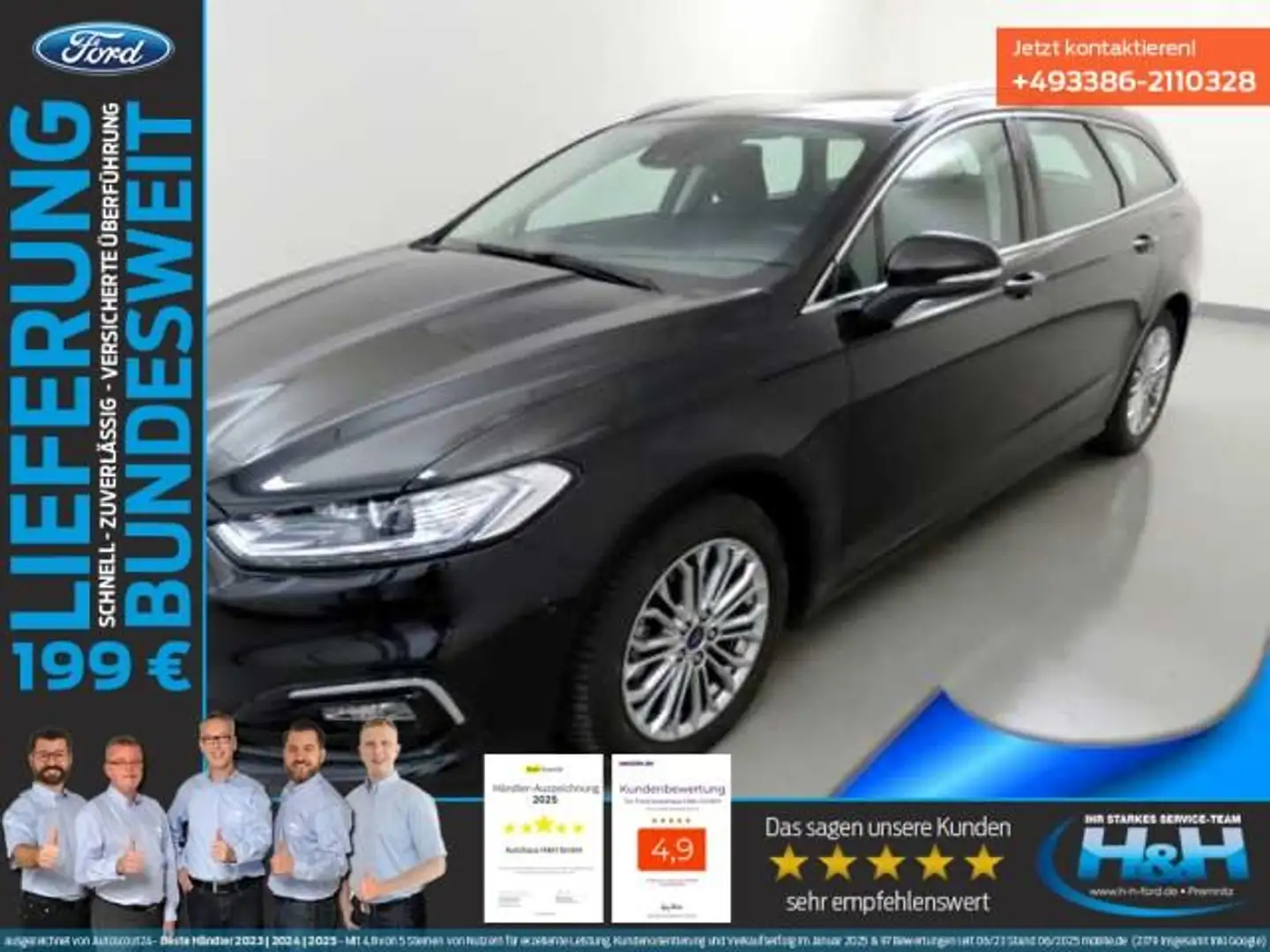 Ford Mondeo Turnier 2.0 EcoBlue Titanium Leder+LED Schwarz - 1