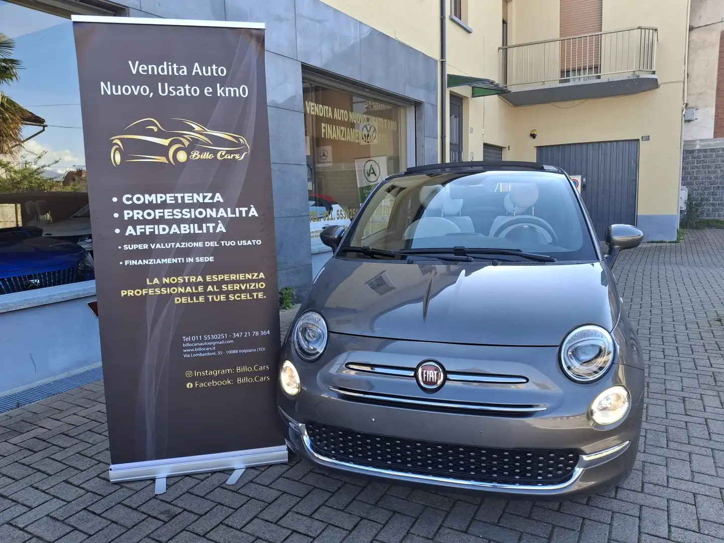 Fiat 500C Dolcevita 1.0 Hybrid Grigio - 1