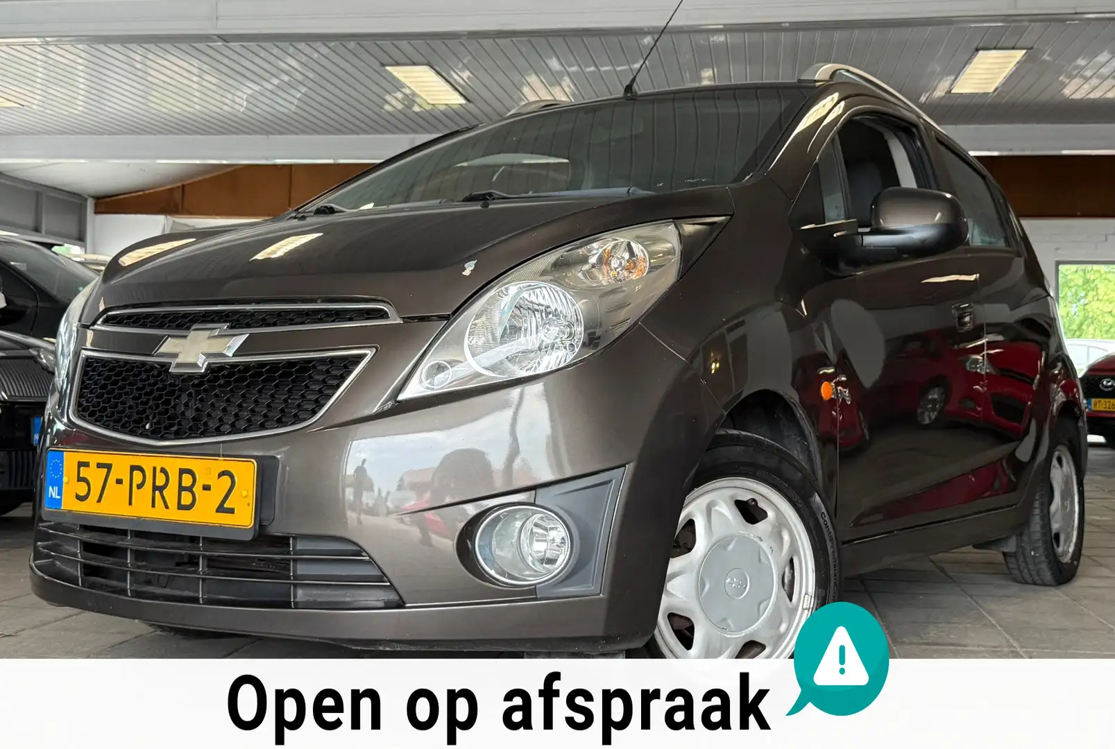 Chevrolet Spark 1.0 16V LS Bi-Fuel|NAP|NweAPK|Airco|5Deurs|LPG G3| Braun - 1