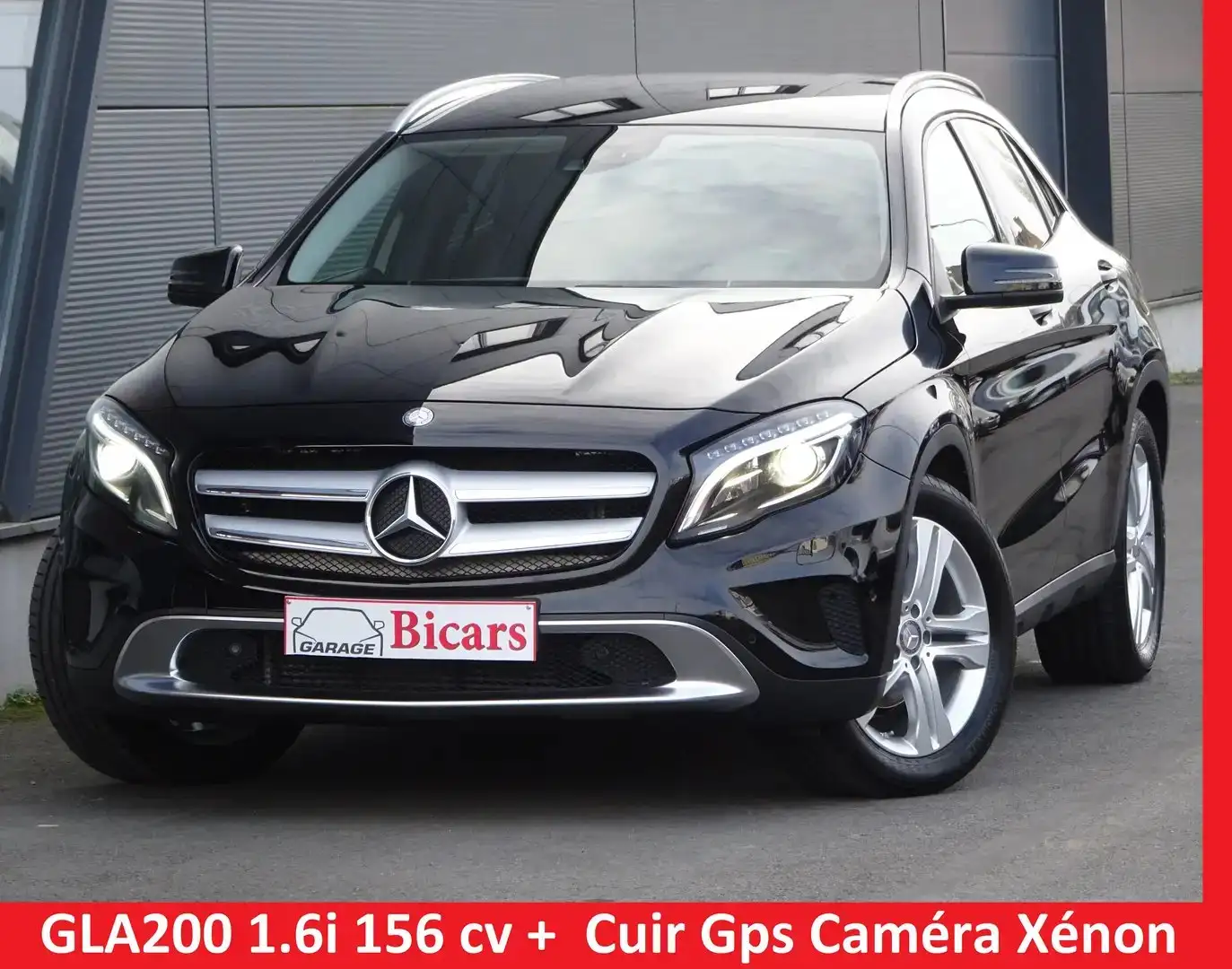 Mercedes-Benz GLA 200 i 💎 156cv SPORT ✅ XÉNON+ CUIR+ GPS* GARANTIE Zwart - 1