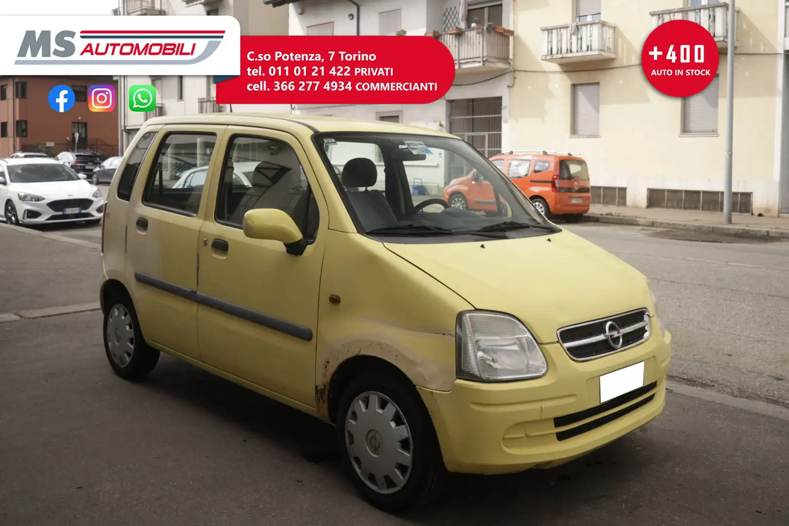 Opel Agila Opel Agila Agila 1.0 12v Club 5p.ti ANNO 2003 Gelb - 1