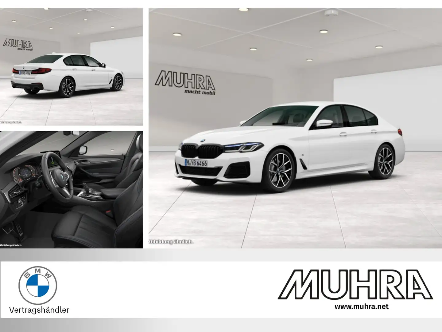 BMW 520 d Lim M Sport 19" HUD Lenkradhzg. Laserlicht Weiß - 1