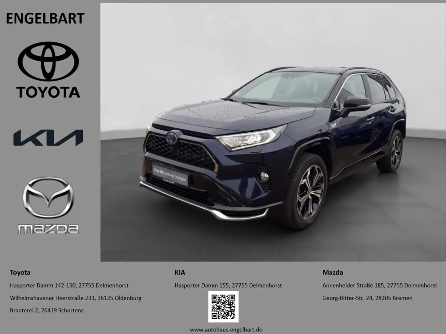 Toyota RAV 4 Plug-in Hybrid 4x4 Navi Klimasitze JBL 360°Leder M Blau - 1