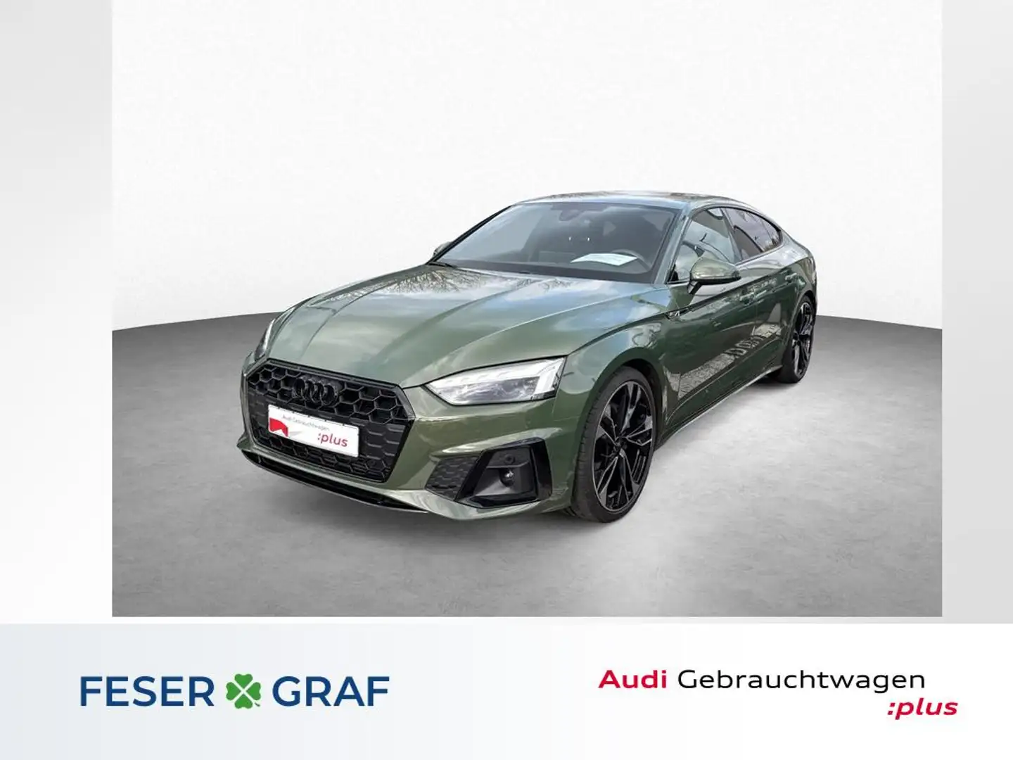 Audi A5 Sportback 40 TFSI S tr.-S line Competition-Matrix- Grün - 1