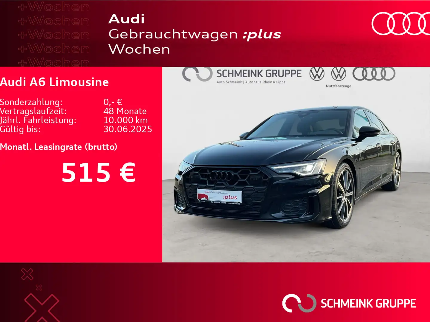 Audi A6 45 TFSI S line AHK Matrix Memory Schwarz - 1