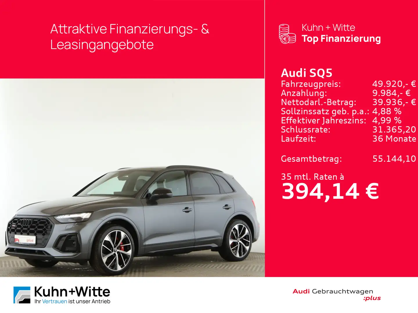 Audi SQ5 3.0 TDI quattro *Pano*Matrix*B&O*RFK*MMI-Plu Grau - 1