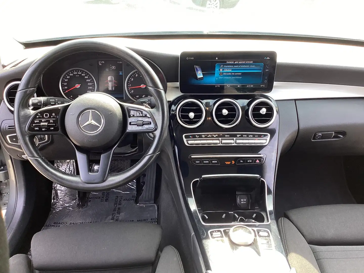 Mercedes-Benz C 160 1stEig/97000km/Navi/Cam&Pdc/Cruise/Alu/Sportzetels Grau - 2