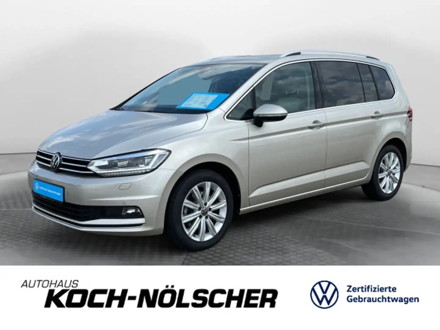 Volkswagen Touran 2.0TDI Highline DSG 7-Sitzer Navi LED AHK Argent - 1
