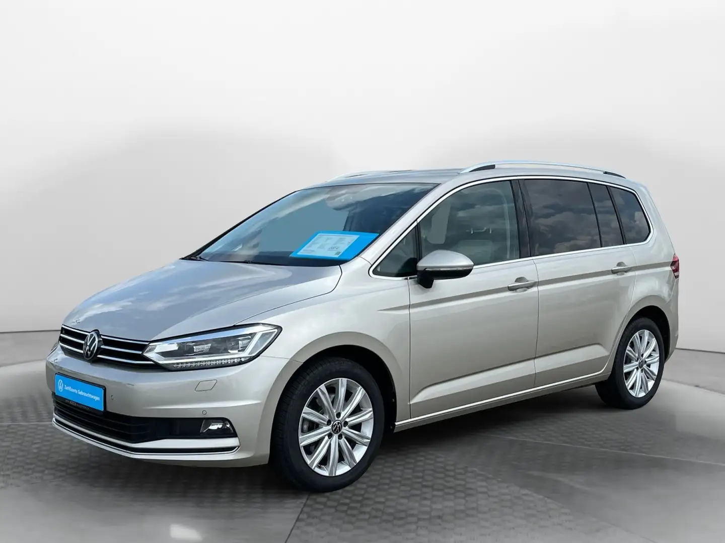 Volkswagen Touran 2.0TDI Highline DSG 7-Sitzer Navi LED AHK Argent - 2