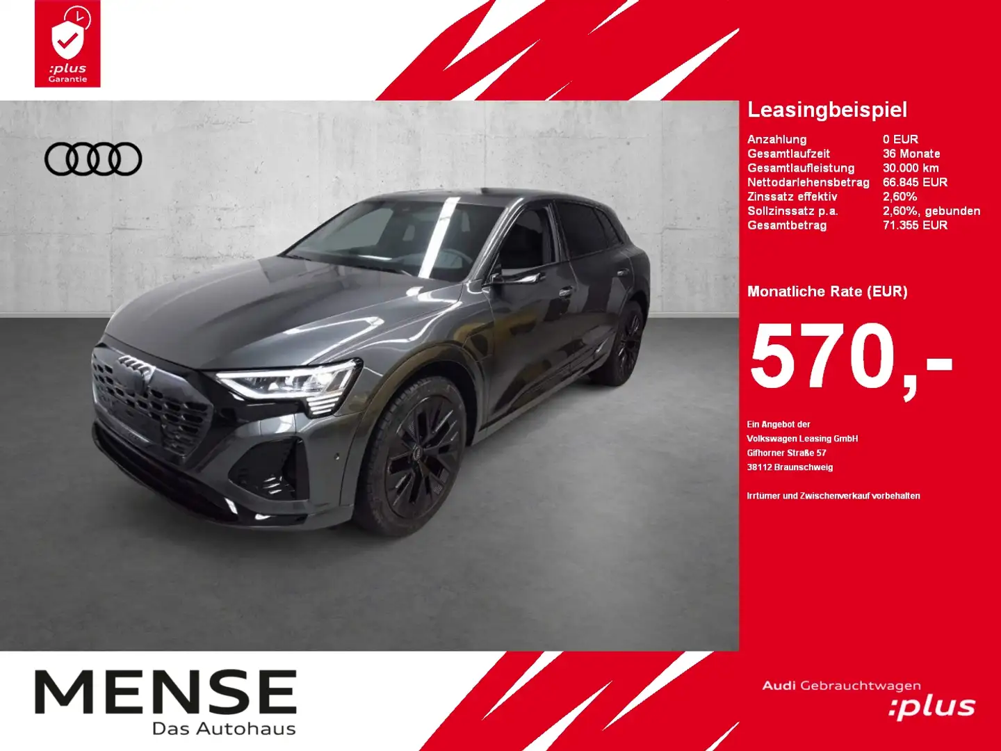 Audi Q8 e-tron 55  quattro S-Line |Matrix|Luft|Pano Grau - 1