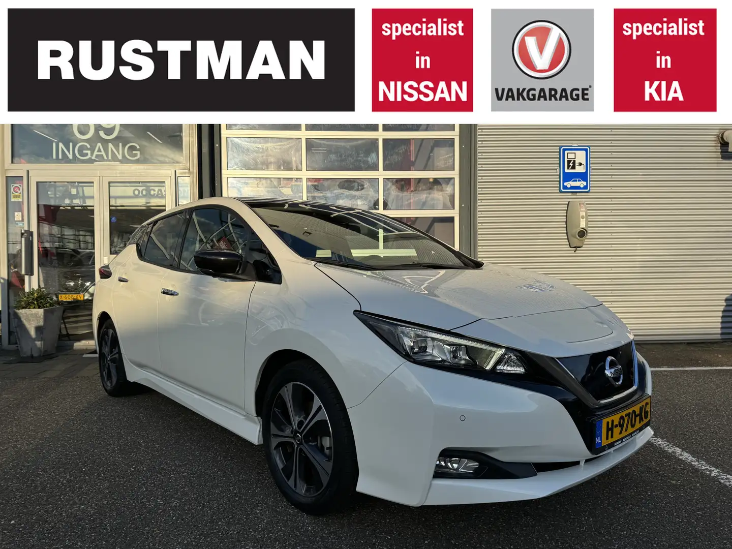Nissan Leaf Tekna 40 kWh Blanc - 1