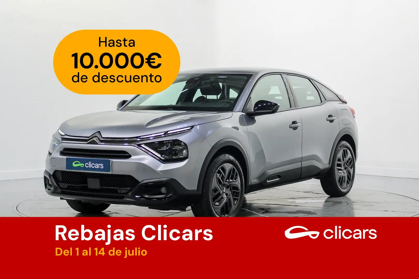 Citroen C4 Hybrid Plus eDSC6 135 Argent - 1