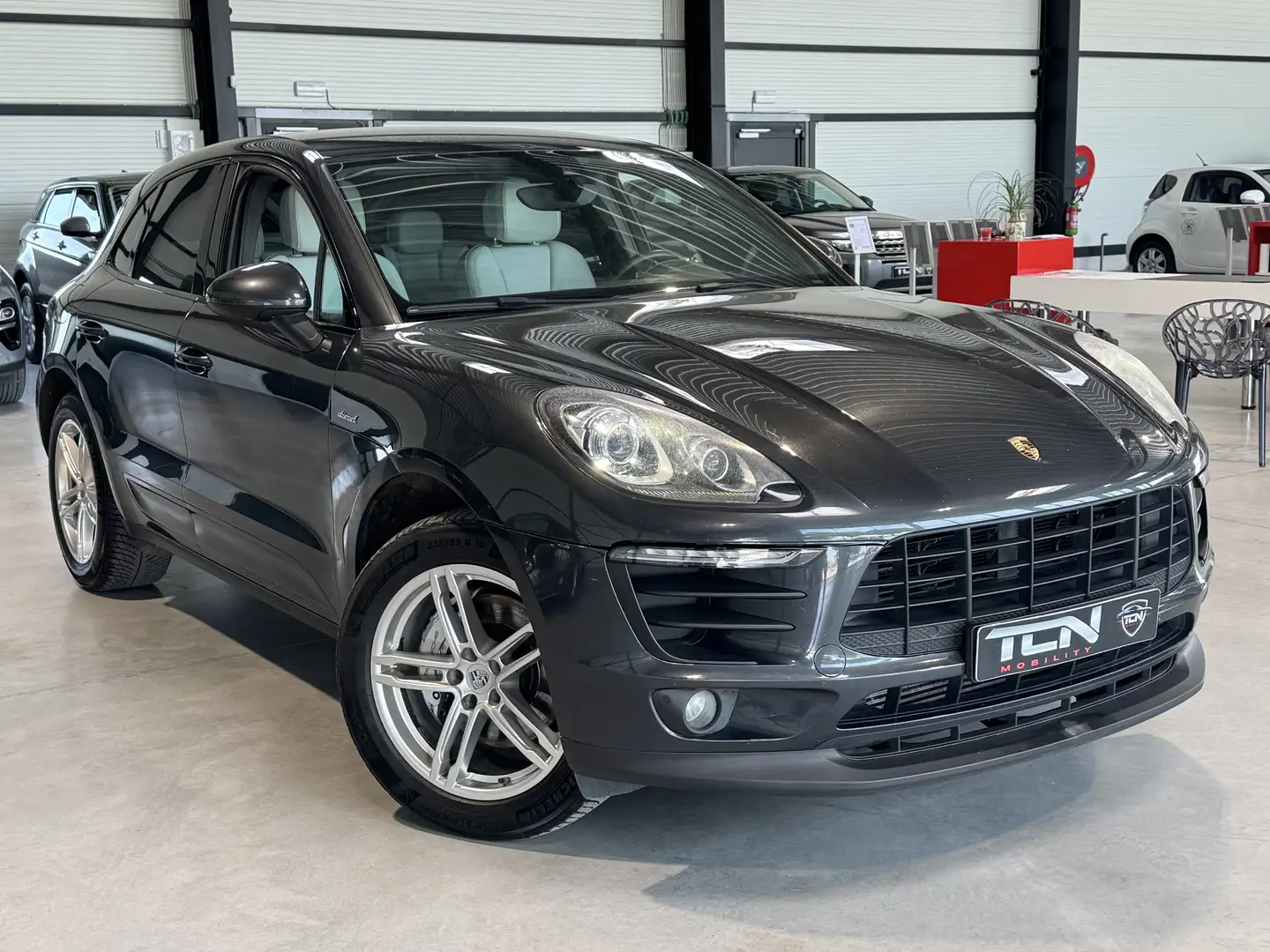 Porsche Macan ✅ S 3.0 V6 Bi-Turbo PDK - inter. cuir beige ✅ Grijs - 2