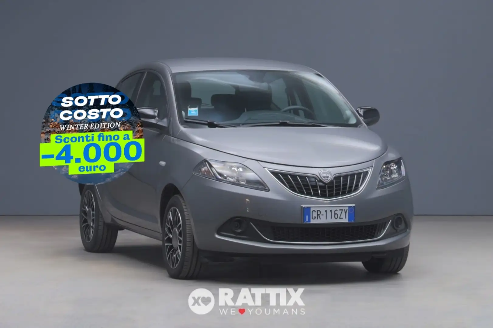 Lancia Ypsilon 1.0 Firefly Hybrid 70CV Platino Grigio - 1
