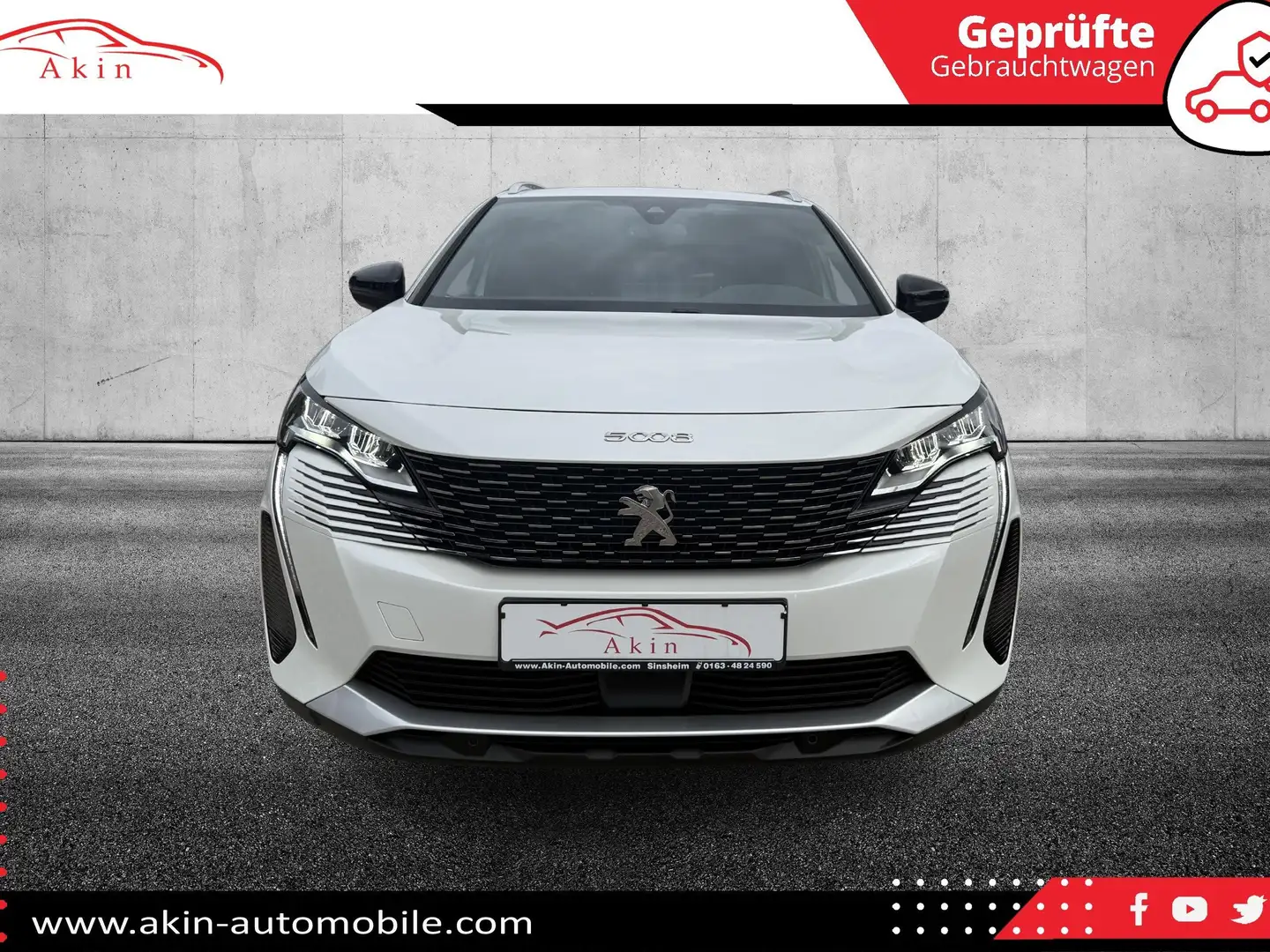 Peugeot 5008 LED/LEDER/NAVI/KAMERA/PDC/ACC/7-SITZER Weiß - 2