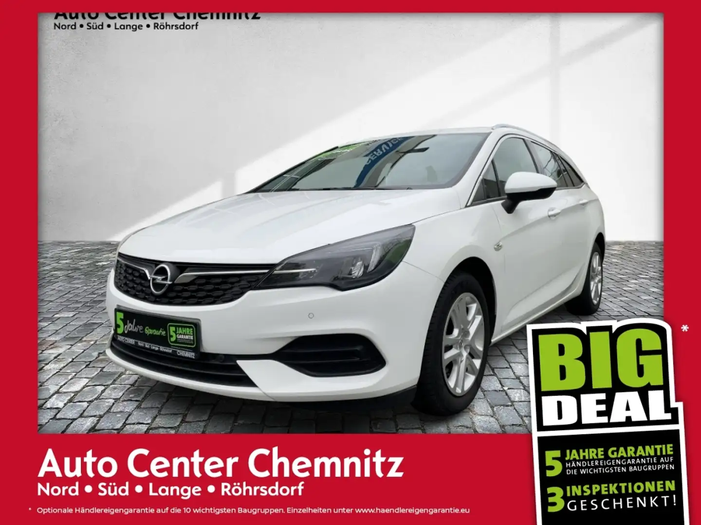 Opel Astra K ST 1.2 Elegance LED/Teilleder/Ergo/KAM Wit - 1