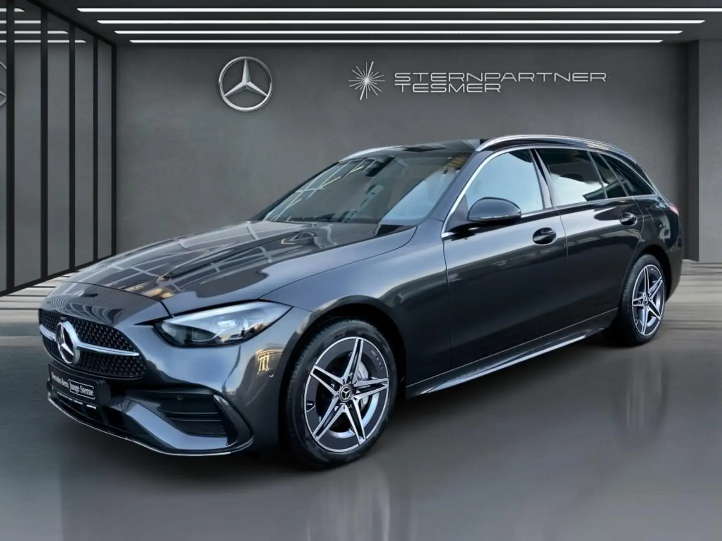 Mercedes-Benz C 300 e T AMG MBUX LED Ambi. CarPlay KAMERA AHK Grau - 1