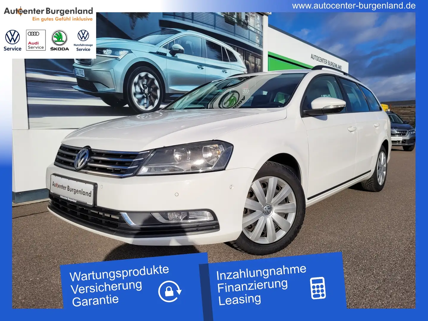 Volkswagen Passat Variant 1.4 TSI KLIMA+SITZHEIZUNG+PARKSENSOREN V+H Weiß - 1