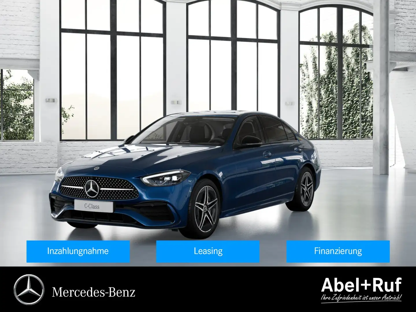 Mercedes-Benz C 220 d AMG+LED+NIGHT+Kamera+Ambiente+TotW+AHK Blau - 1