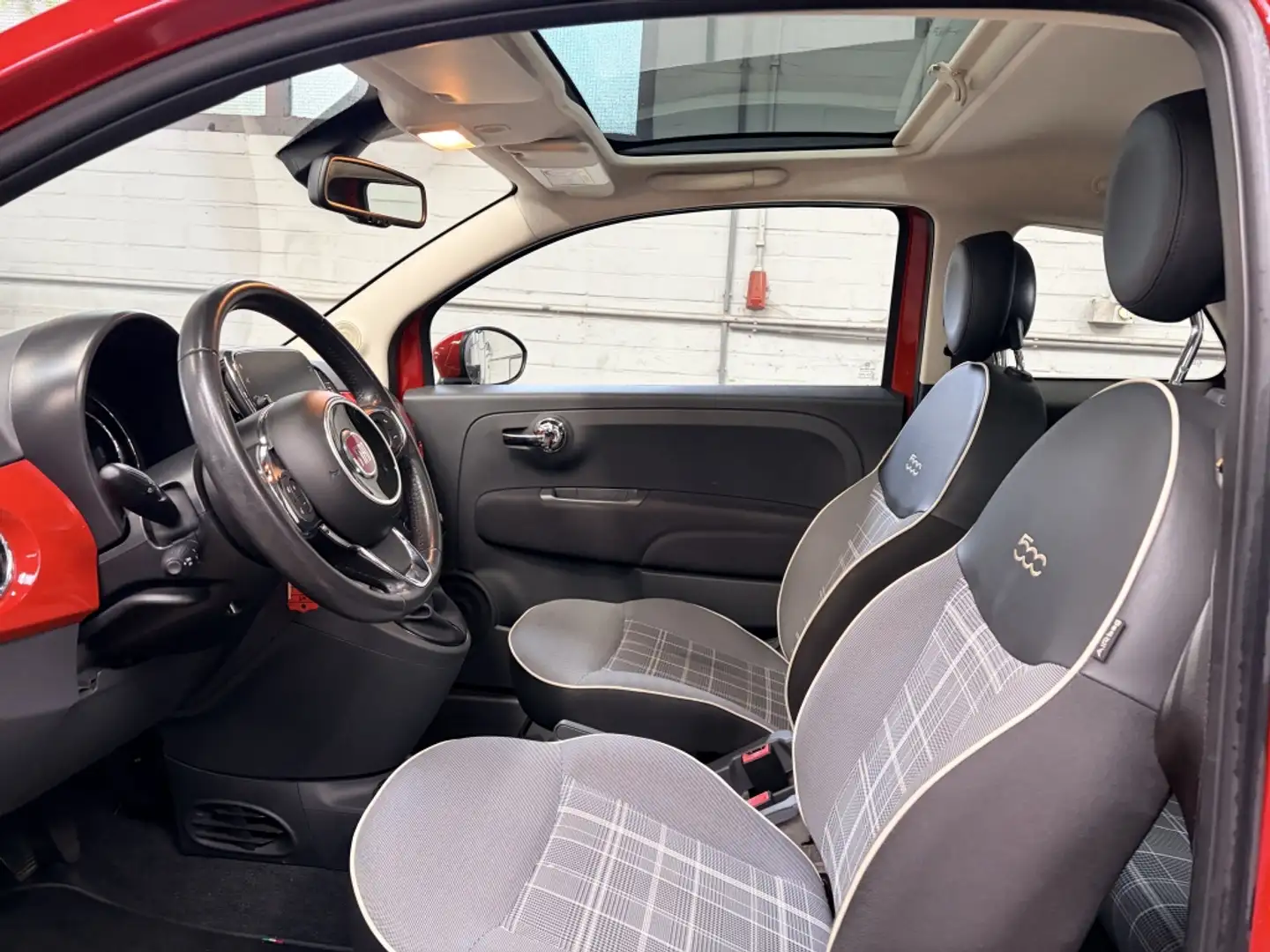 Fiat 500 0.9 TwinAir Turbo 80PK Lounge Panodak Cruise Navi Rouge - 2