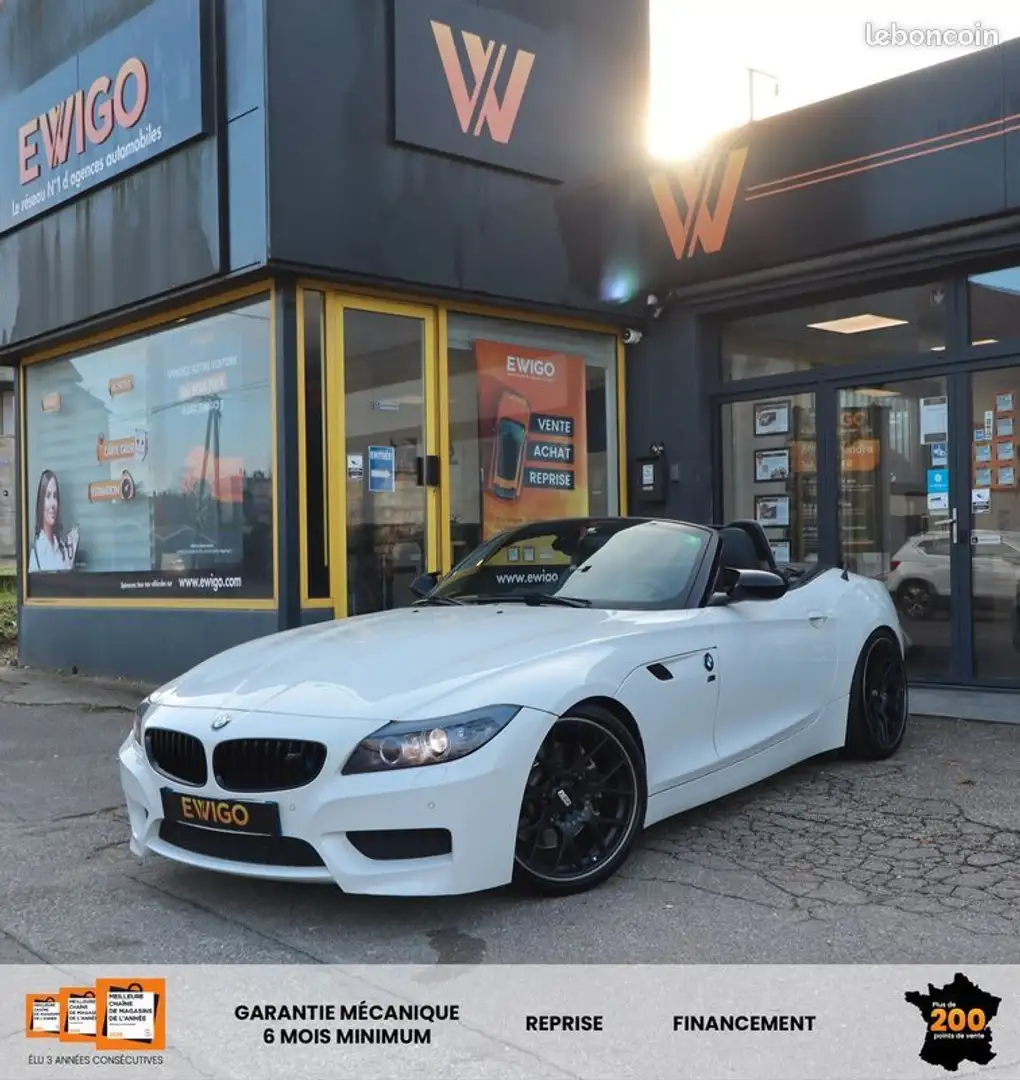 BMW Z4 roadster 3.5 i 305 ch m-sport sdrive dkg bva + jantes bbs 19' Blanc - 1