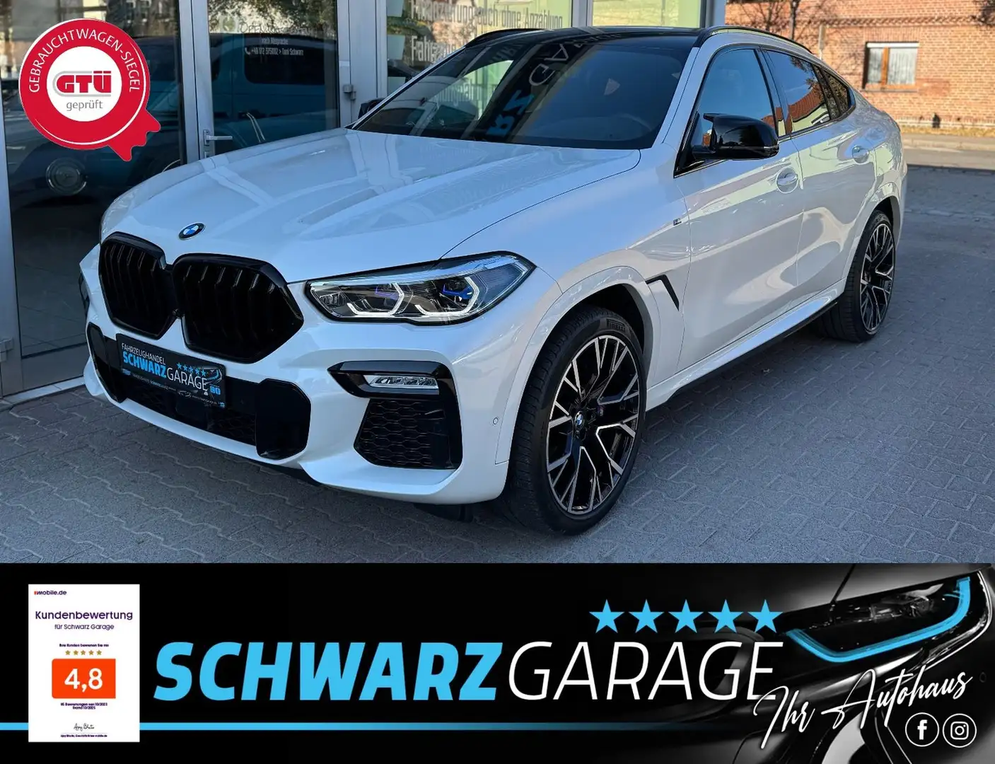 BMW X6 M d*ACC*VOLL*M Paket! 1. HAND ! Weiß - 1