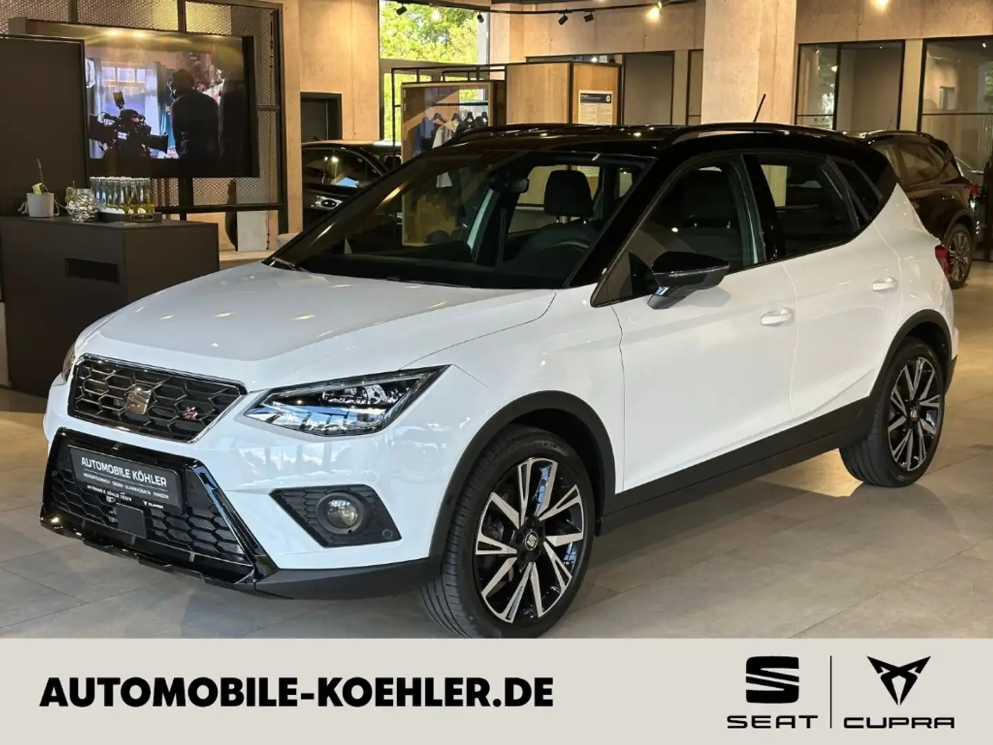 SEAT Arona FR 1.0 TSI / AHK / NAVI / Black Edition Weiß - 1