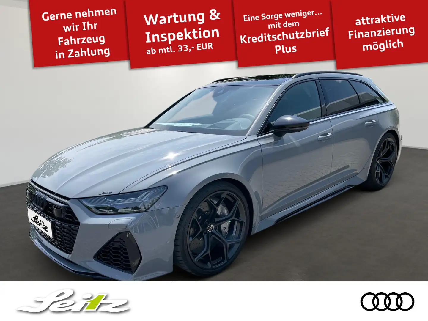 Audi RS6 Avant performance 4.0 TFSI quattro *AHK*B&O*HEAD-U Grau - 1