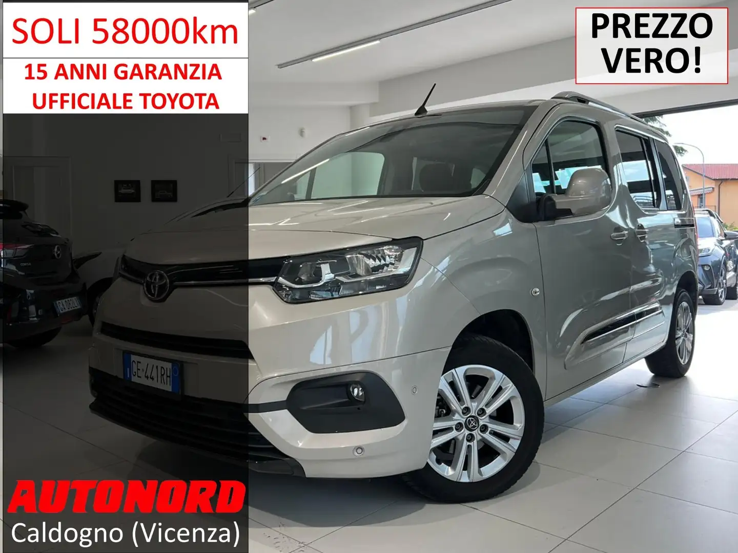 Toyota Proace Proace City Verso 1.5D 100 CV S&S Short D Executiv Beige - 1
