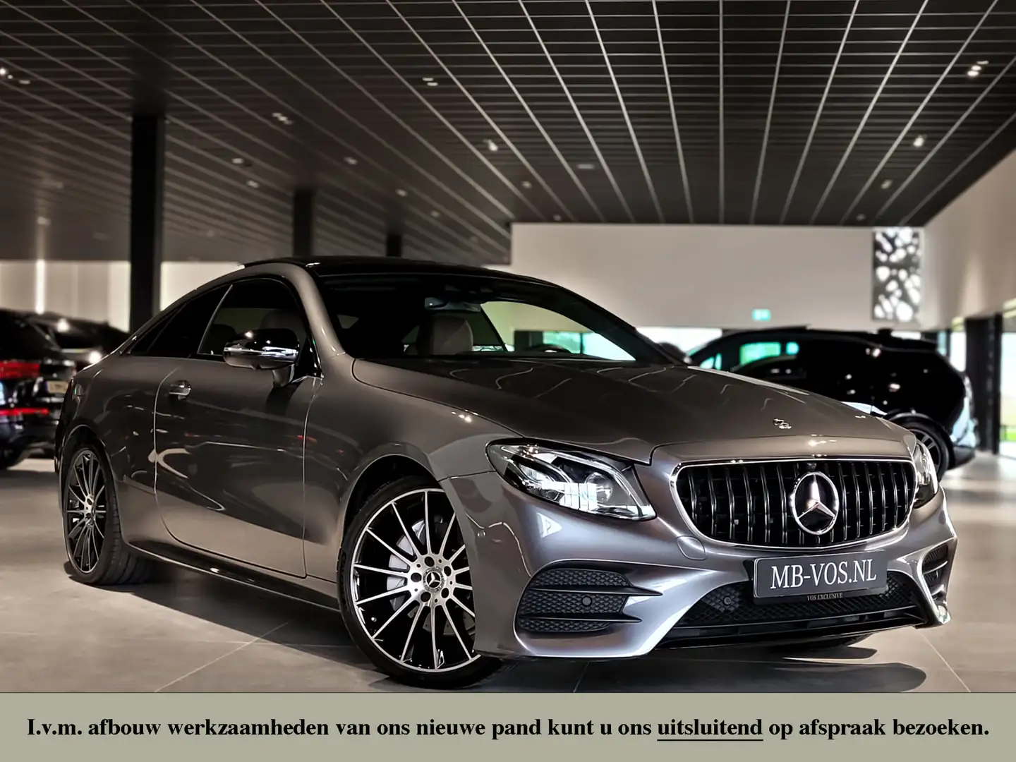 Mercedes-Benz E 200 Coupé AMG Premium Plus Night|Panorama|Keyless|Burm Gris - 1