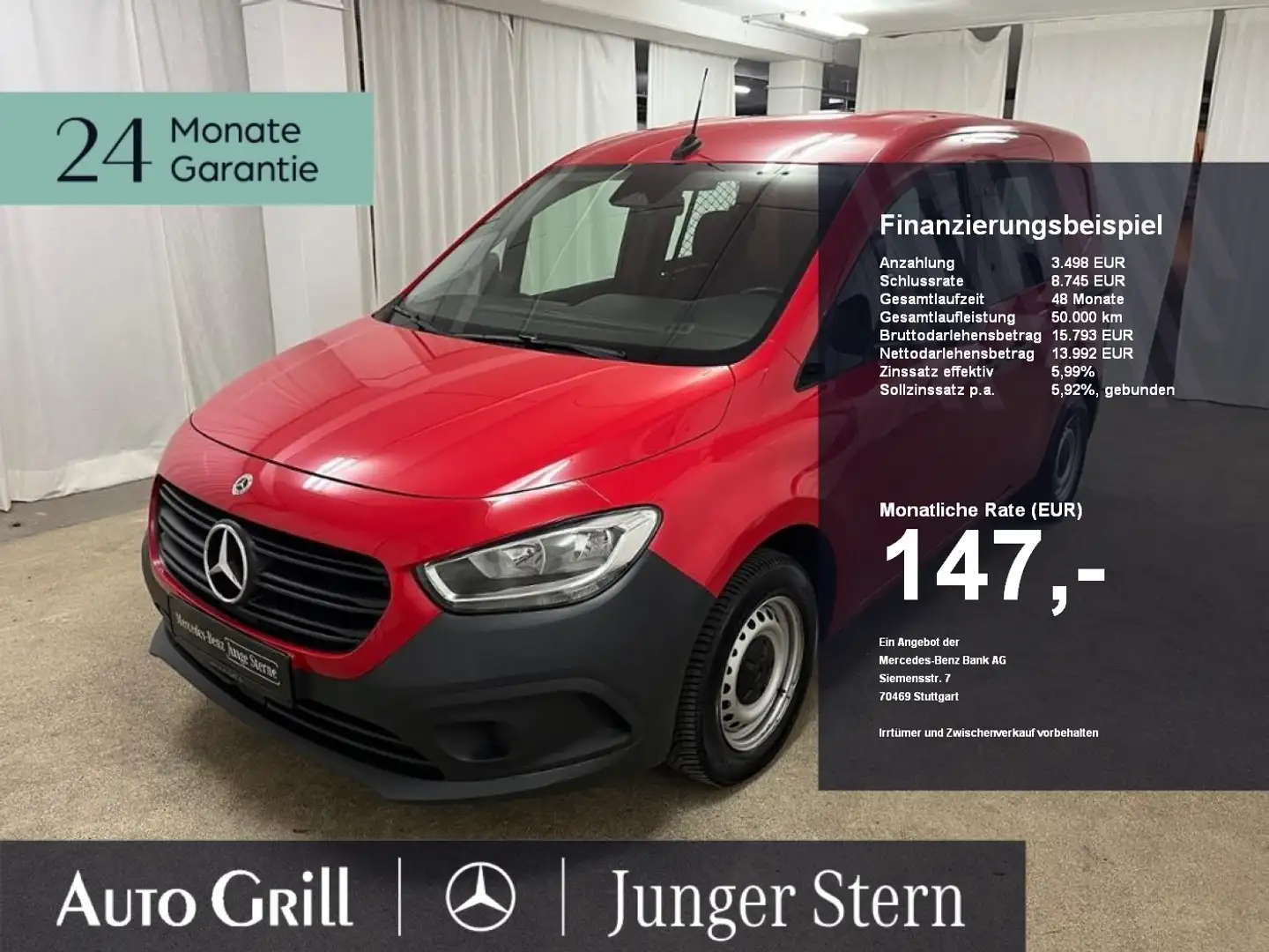 Mercedes-Benz Citan 112 CDI KA Worker Plus Klima Einparkhilfe Rouge - 1
