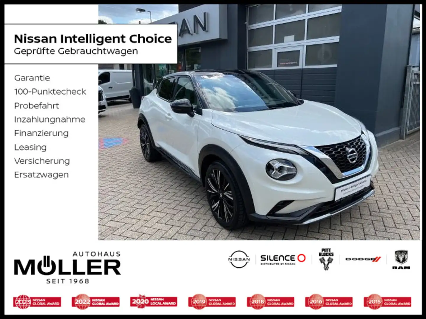 Nissan Juke 1.0 DIG-T DCT-Automatik N-Design Navi BOSE Blanco - 1