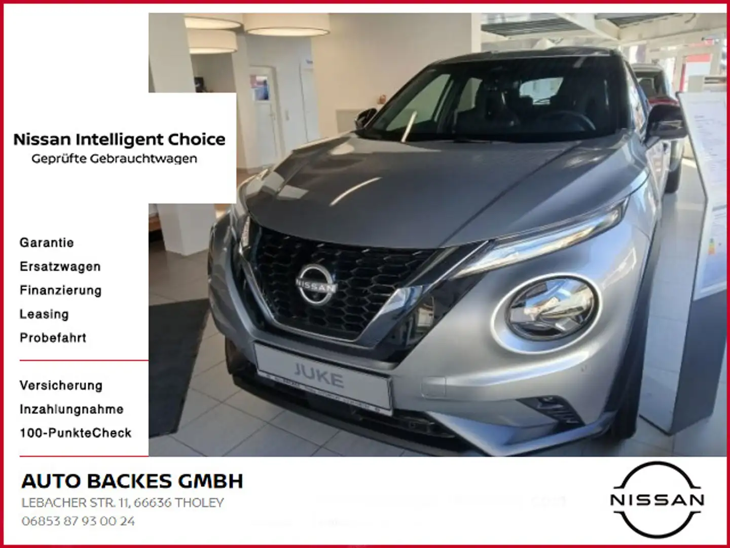 Nissan Juke 1.0 DIG-T Tekna Bose Soundsystem Navi Sitzh Silber - 1